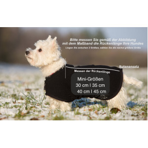 warmup cape"classic mini" Größe 30 dunkelblau