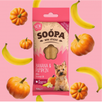 Zahnpflege Mini-Sticks mit Bananen und Kürbis (4 Sticks)