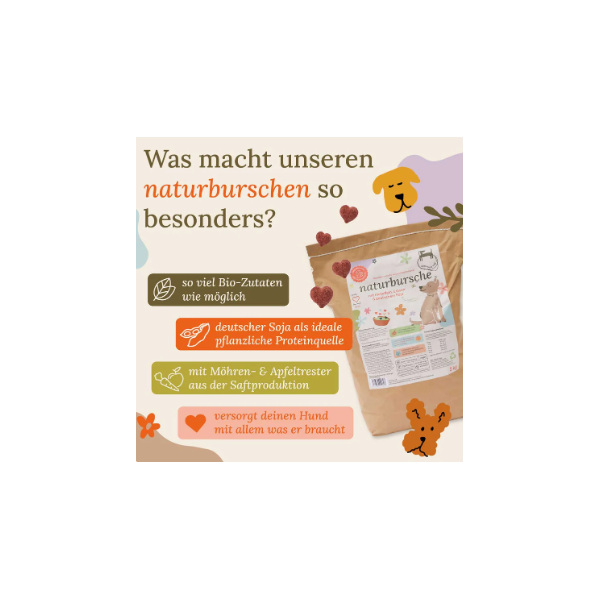 naturbursche — mit Kartoffeln, Erbsen & deutschem Soja 3x 10 Kilo