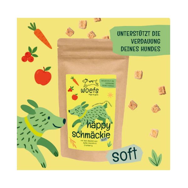 häppy schmäckies - mit Apfel, Karotte, & Cranberry