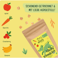 häppy schmäckies - mit Apfel, Karotte, & Cranberry