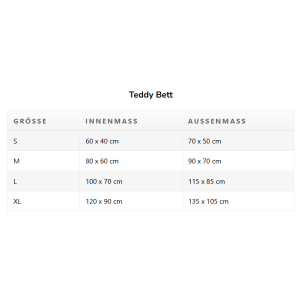 Hundebett Teddy beige