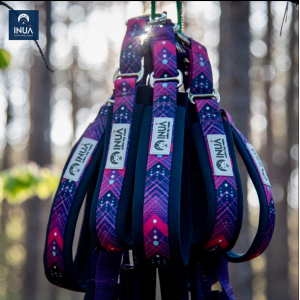 INUA Zugstopp-Halsband in electric pink