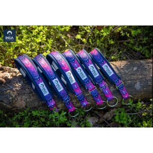 INUA Zugstopp-Halsband in electric pink