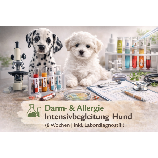 Darm- & Allergie Intensivbegleitung Hund (8 Wochen | inkl. Labordiagnostik)