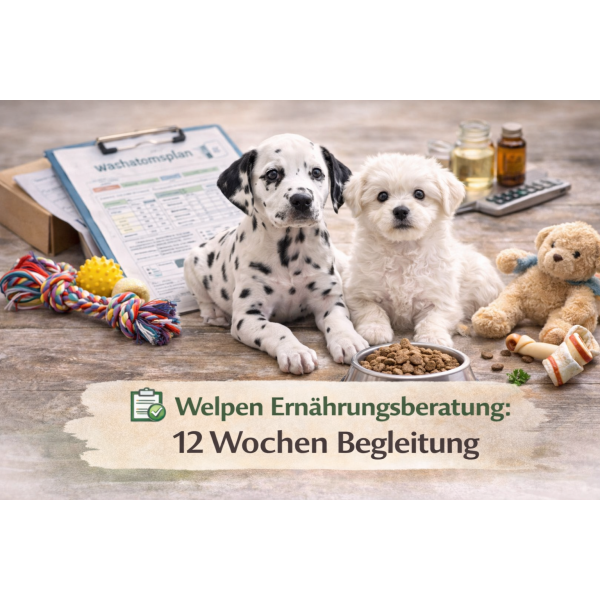Welpen Ernährungsberatung (12 Wochen Begleitung)