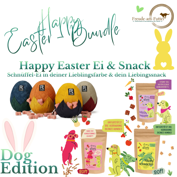 Happy Easter-Ei Bundle für Hunde – Schnüffelei & Oster-Snack