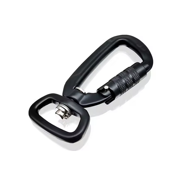 Dreh-Karabiner Schwarz