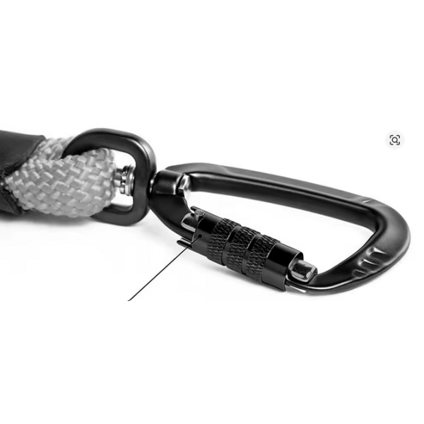 Dreh-Karabiner Schwarz