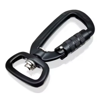 Dreh-Karabiner Schwarz