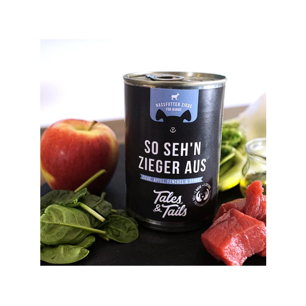Tales & Tails So sehen Zieger aus – Nassfutter Ziege (400 g Dose)