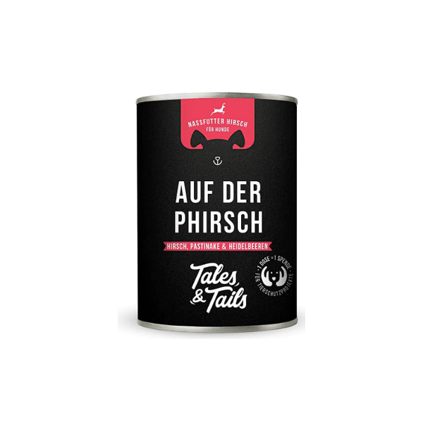 Tales & Tails Auf der PHirsch – Nassfutter Hirsch (400 g Dose)