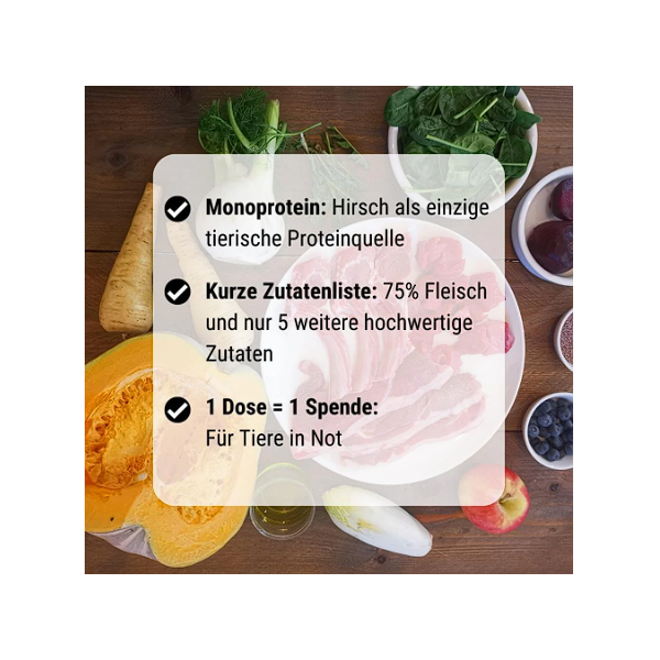 Tales & Tails Auf der PHirsch – Nassfutter Hirsch (400 g Dose)