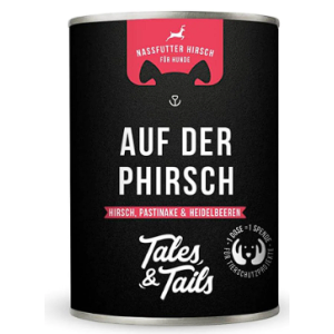 Tales & Tails Auf der PHirsch – Nassfutter Hirsch (400 g Dose)