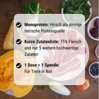 Auf der PHirsch - Nassfutter Hirsch für Hunde 6-er Pack
