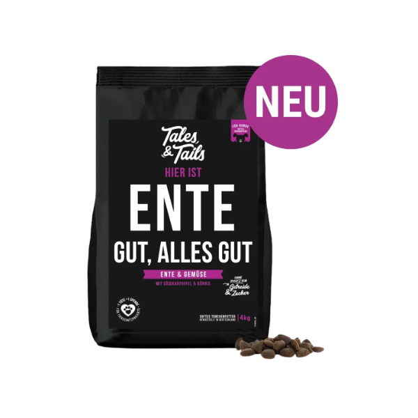 Ente gut, alles gut - softes Trockenfutter - Hundefutter mit Ente