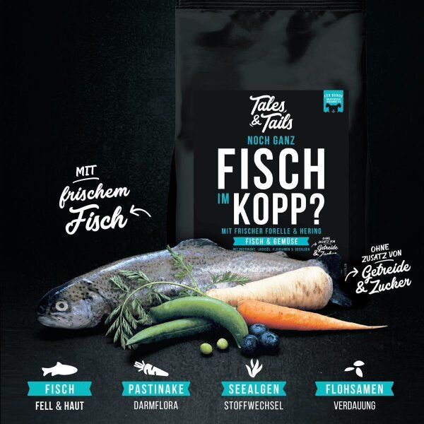 Noch ganz Fisch im Kopp 4 Kilo - softes Trockenfutter