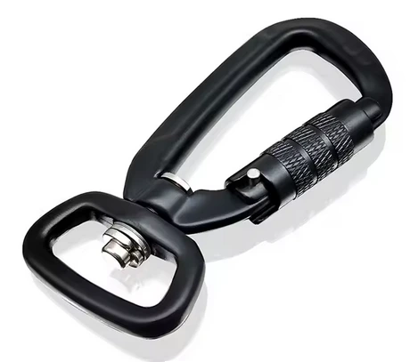 Dreh-Karabiner Schwarz