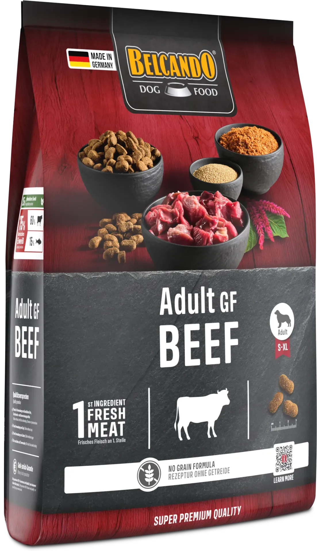 Adult GF Beef – getreidefreies Trockenfutter mit frischem Rind (4 Kilo)