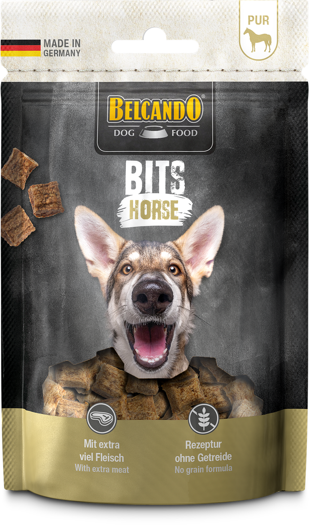 Bits Pferd – getreidefreier Hundesnack mit Pferd | 90 g