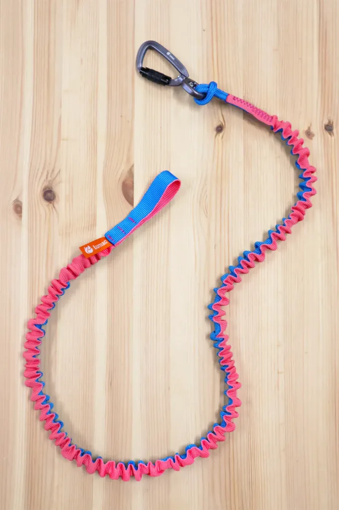 HELIUM Bungee-Leine Canicross (pink/blau, XS ( 6 - 15 Kilo))