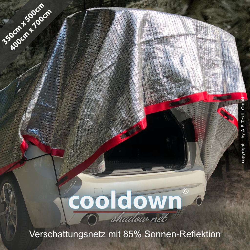 Actionfactory Sonnenschutznetz – cooldown® Schattenentz für Auto & Hund